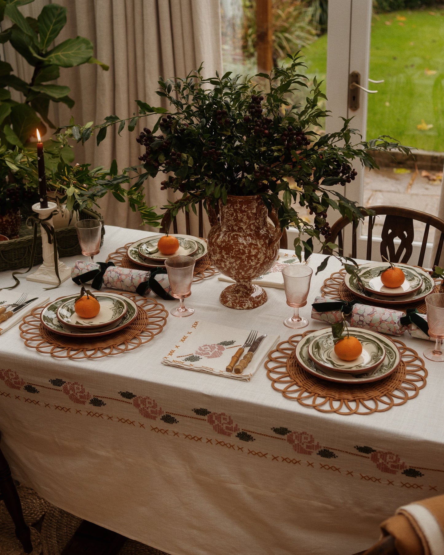 Rose Tapestry Tablecloth
