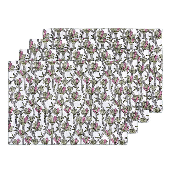 Cactus Placemat - Pink (Set of 4)