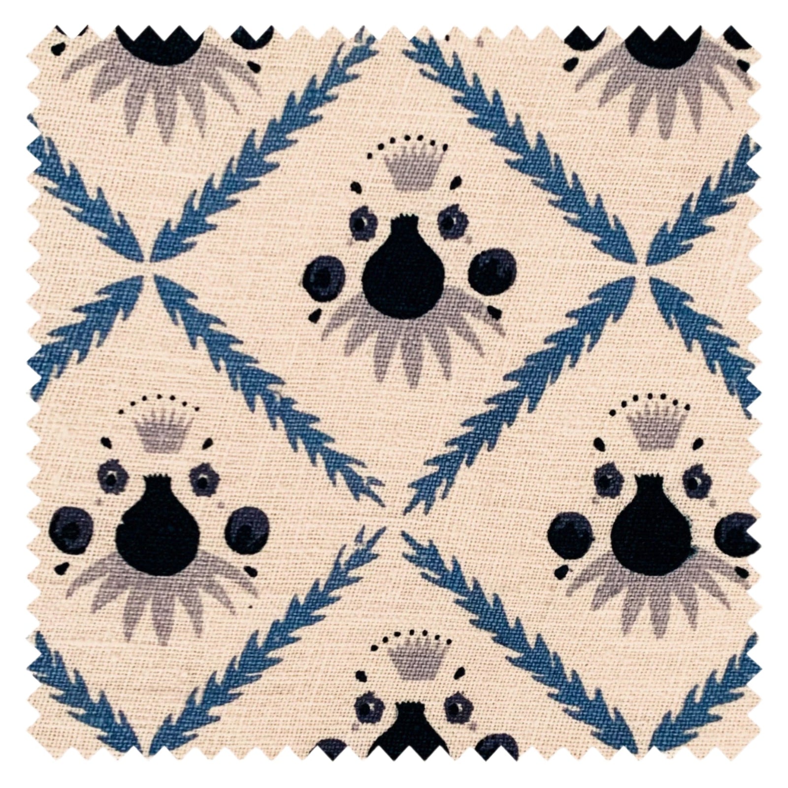 Pome Linen, Oxford Blue, Sample