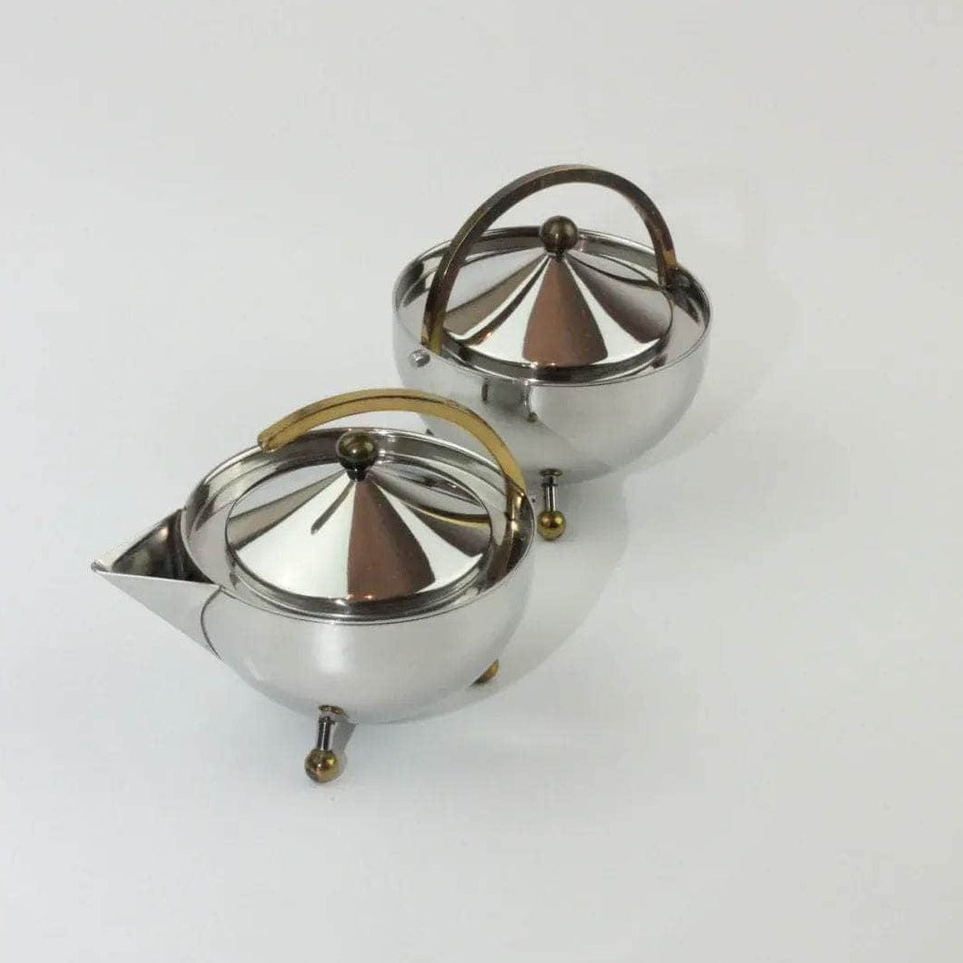 Danish Sugar Bowl and Creamer