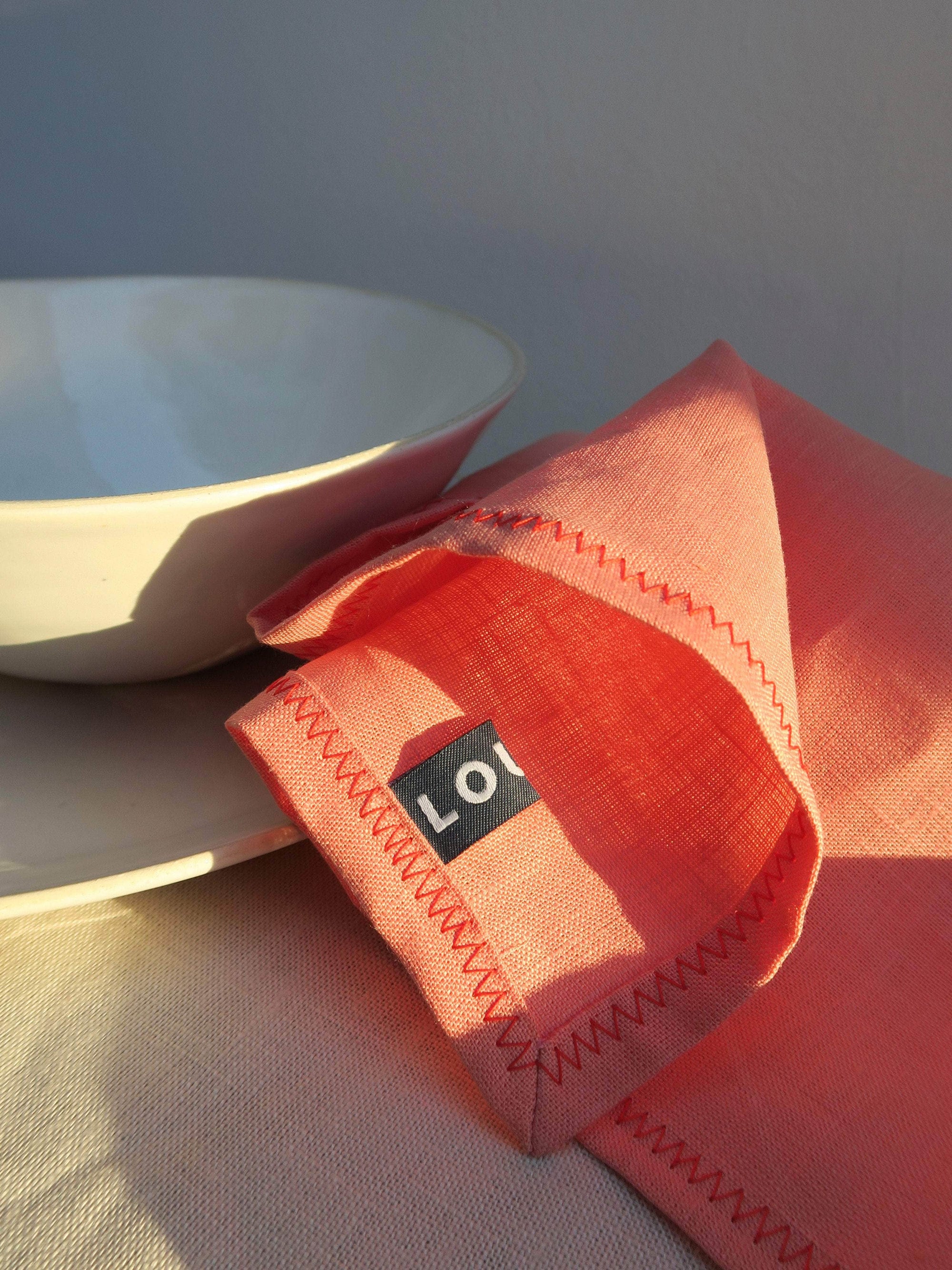 Irish Linen Napkin - Rose Pink