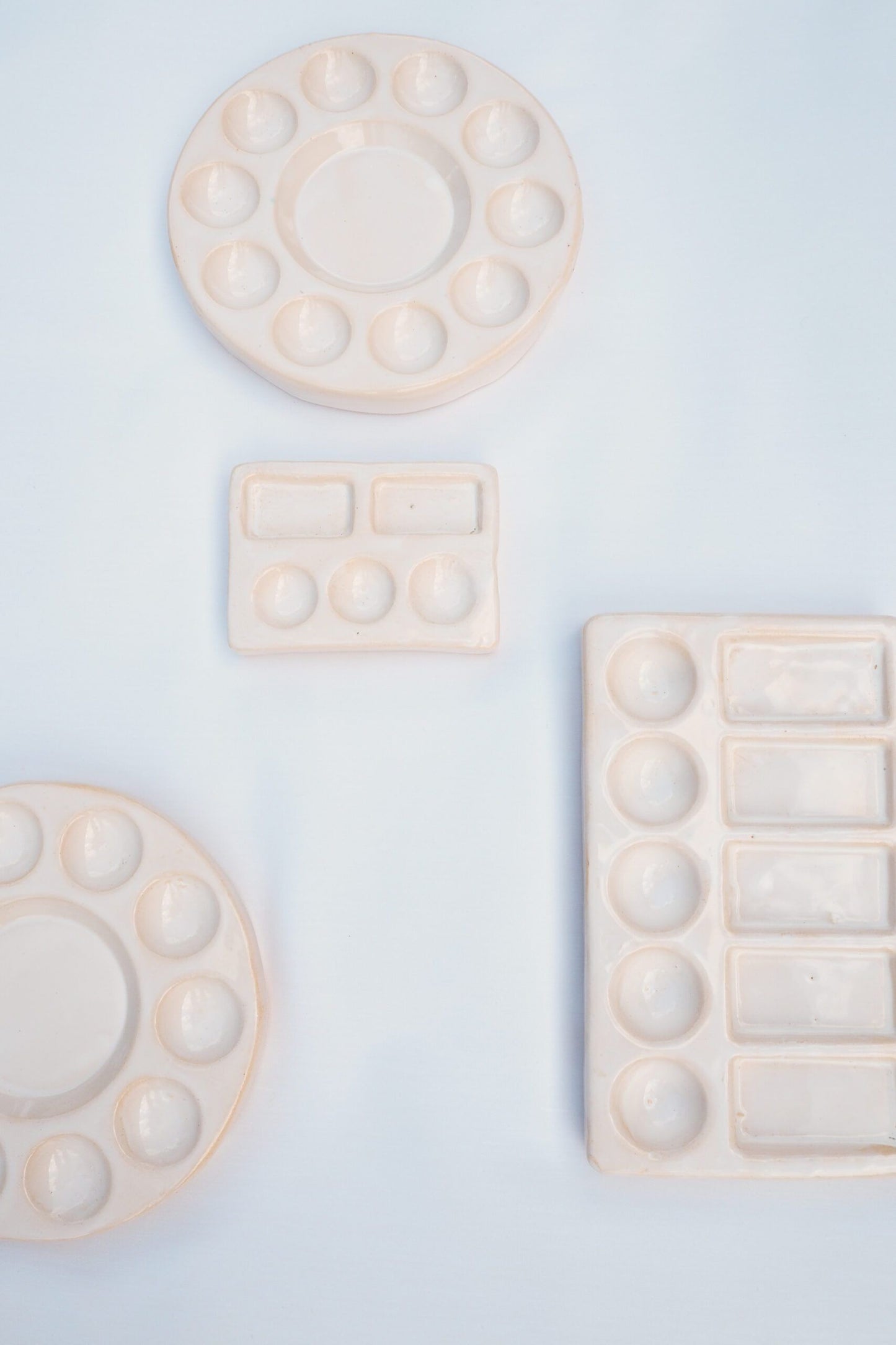 Travel Size Handmade Ceramic Palette