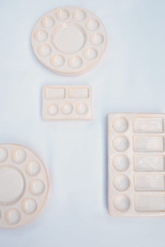 Travel Size Handmade Ceramic Palette