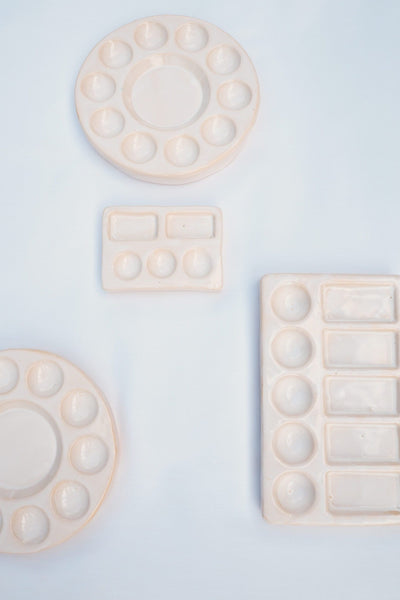 Travel Size Handmade Ceramic Palette