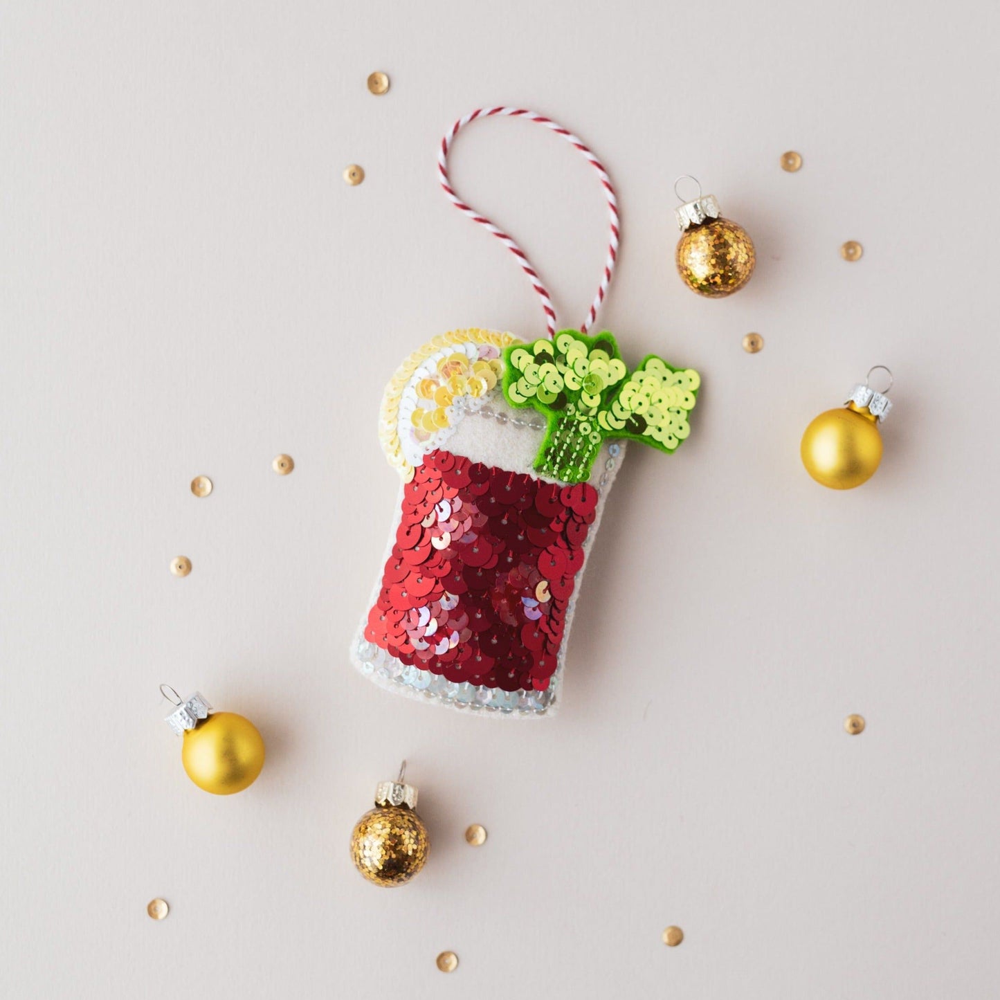 Bloody Mary Sequin Ornament