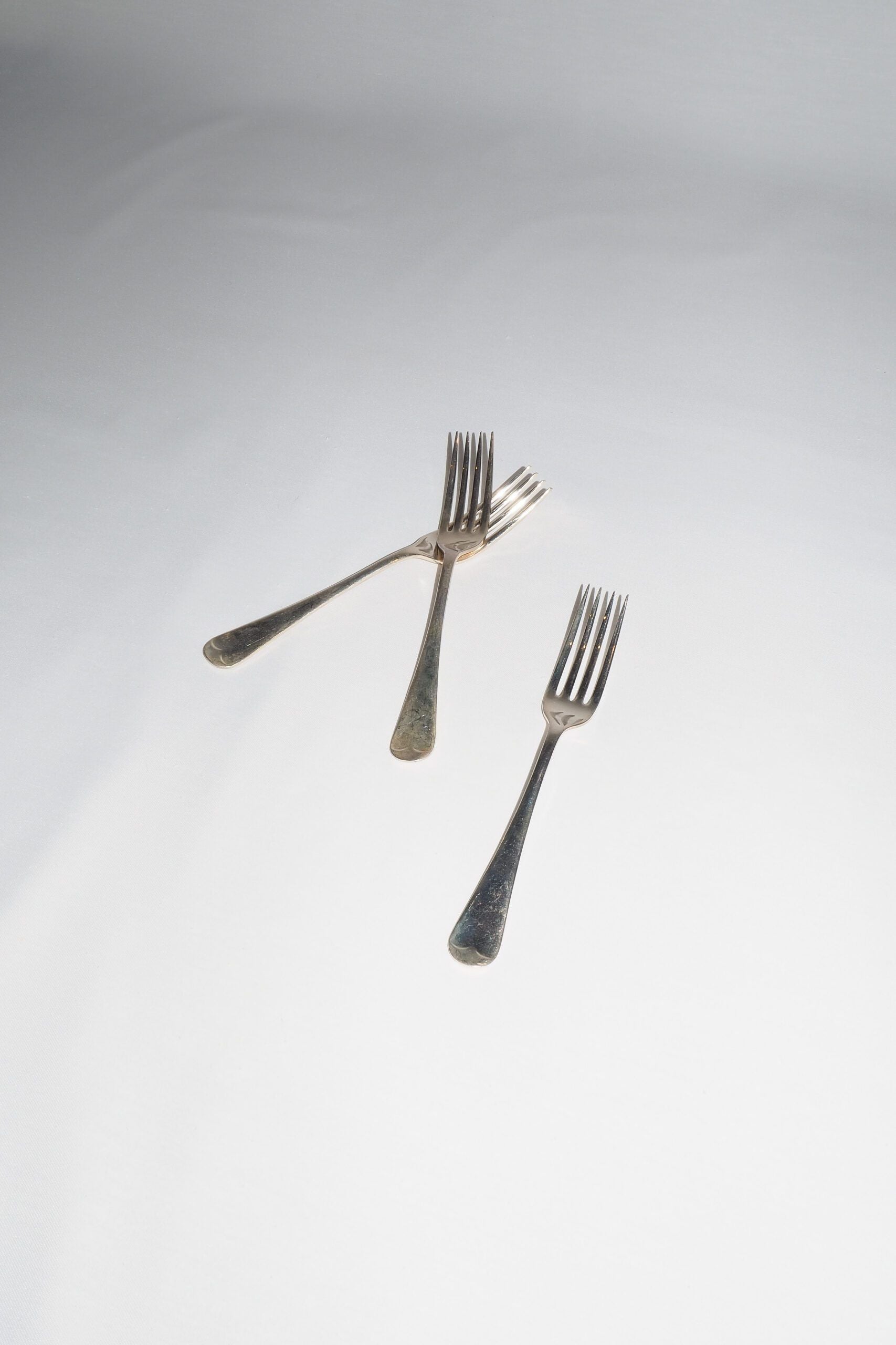 3 Antique Silver Plate Forks