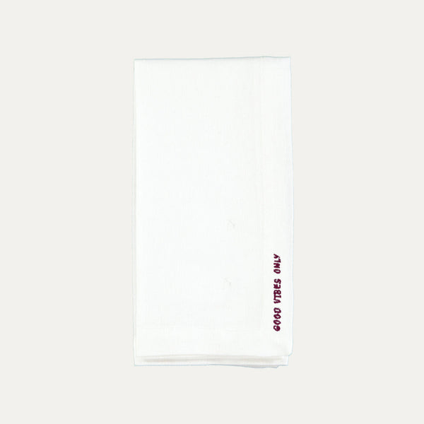 "Good Vibes Only" Napkin