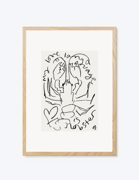 My Love Language Is Lobster Print