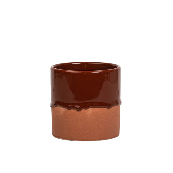 Drip Ceramic Planter Small - Terracotta T