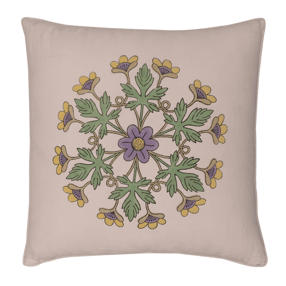 Block Printed Interior Pillow Cover – 20x20 in