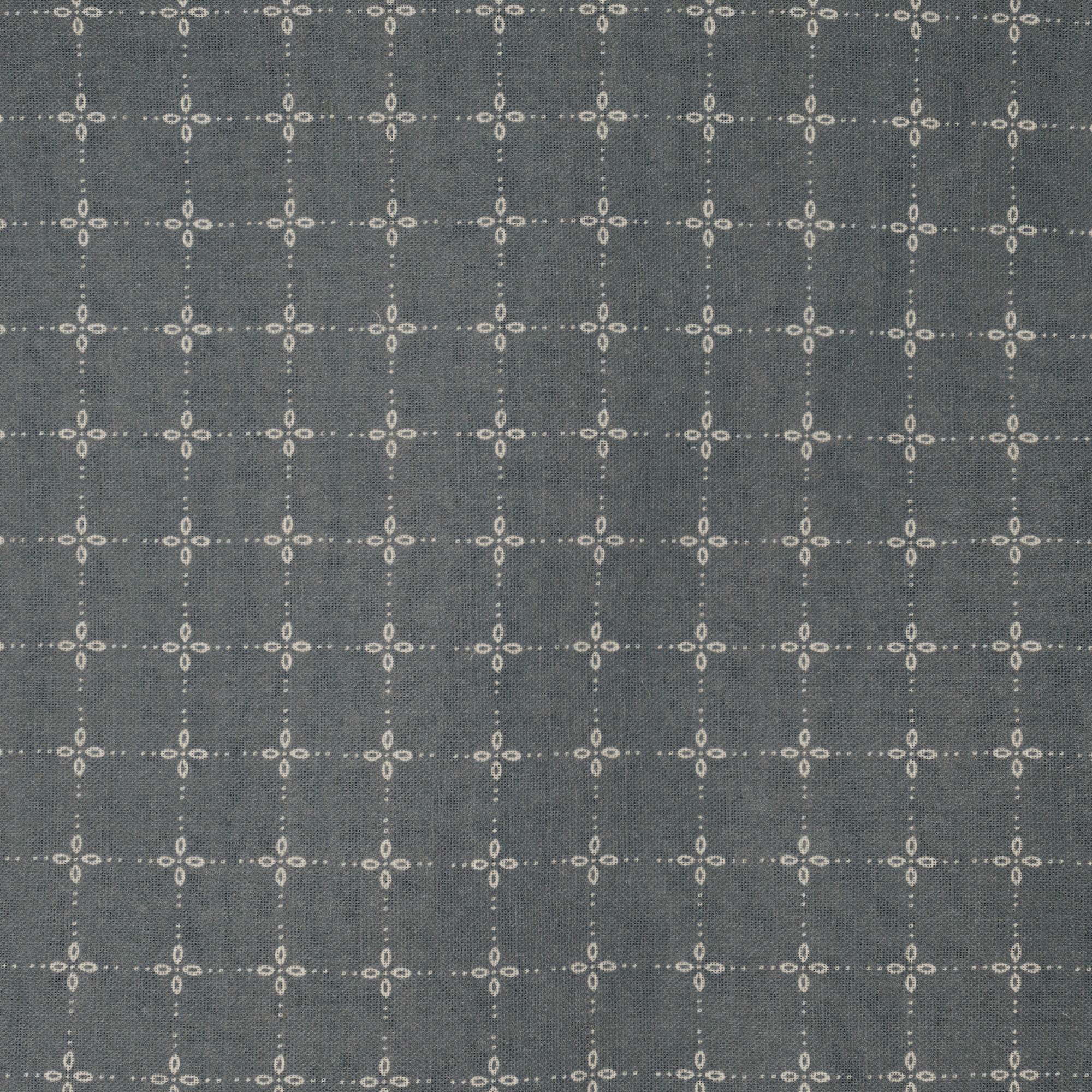 Tiroler Check Fabric - Loden Blue