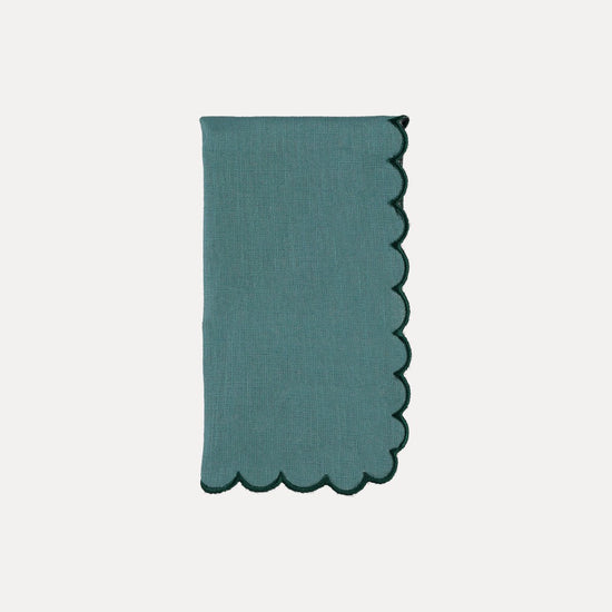 Filipa Napkin, Blue with Green