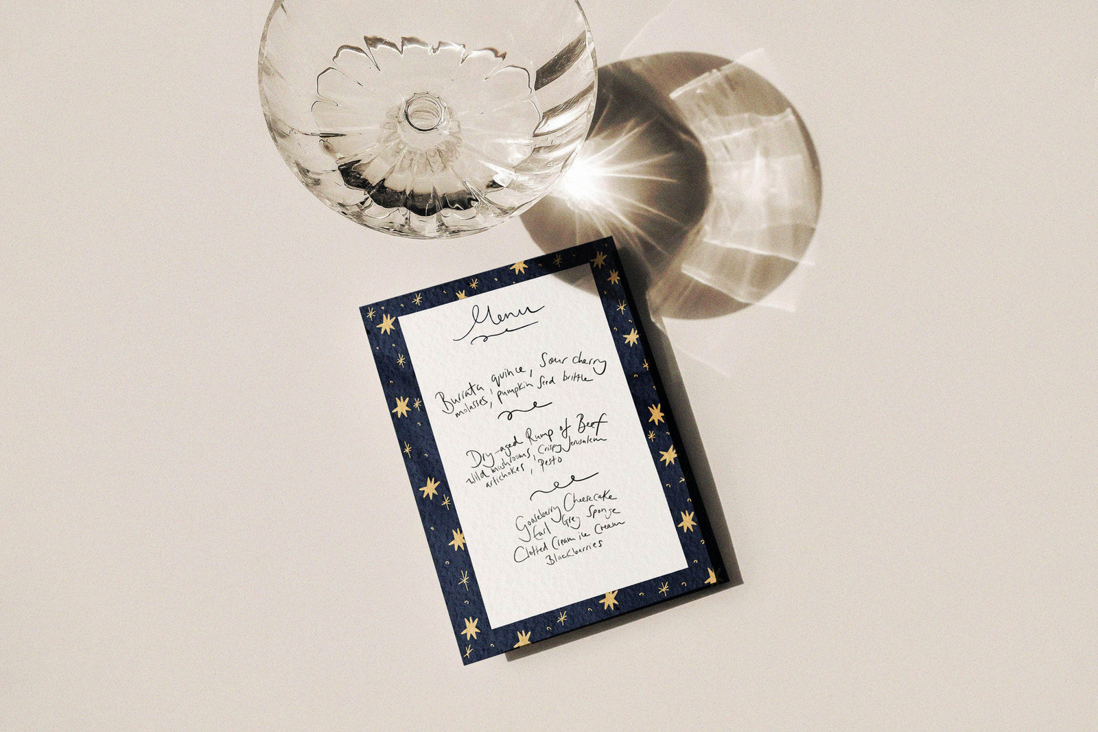 Celestial Menu - Set of 10