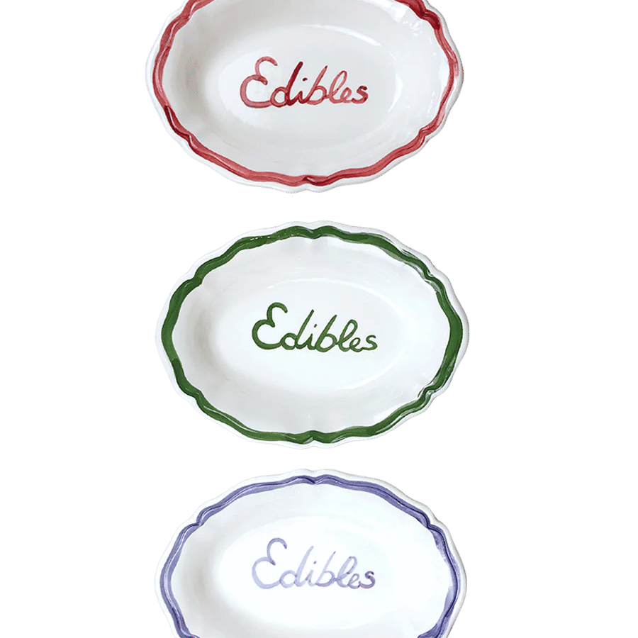 Oval Serving Dish “Edibles”