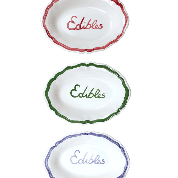 Oval Serving Dish “Edibles”