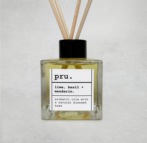 Natural Reed Diffuser Lime, Basil + Mandarin