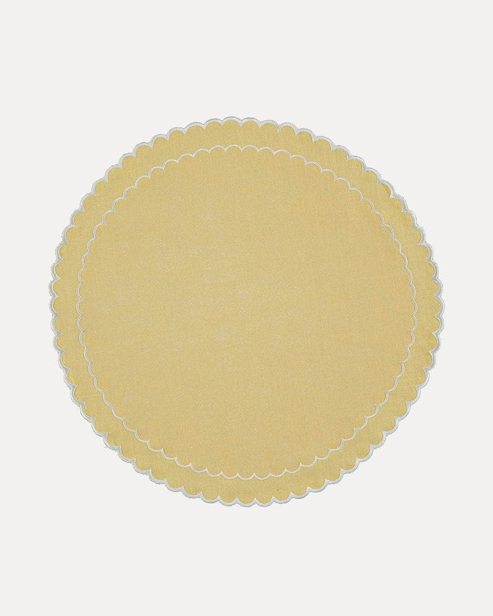 Filipa Placemat, Yellow with White