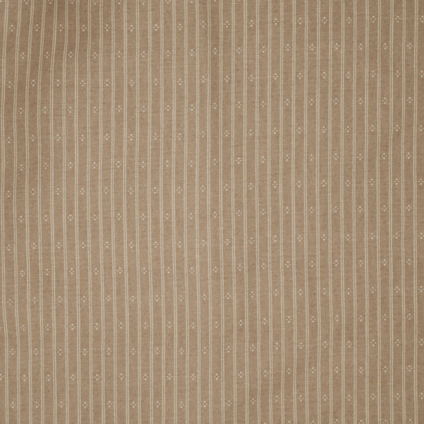 Ticking Stripe Fabric - Stone