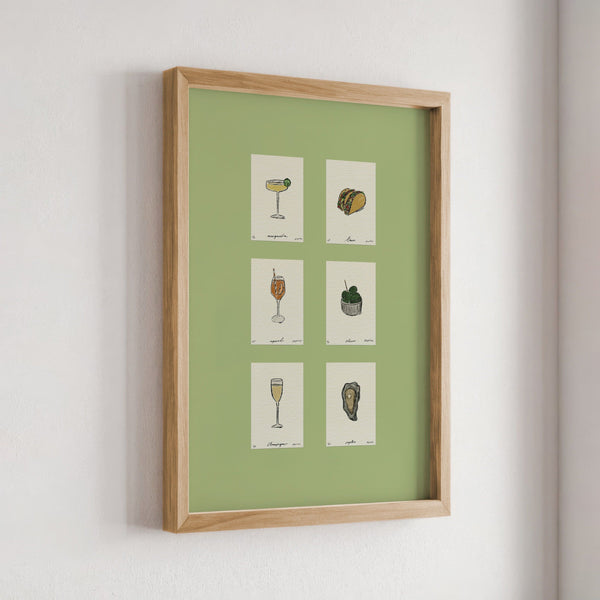Sips & Snacks Set Print
