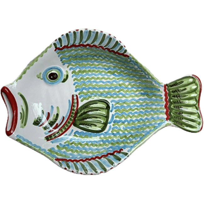 Large Green Portofino Fish Platter
