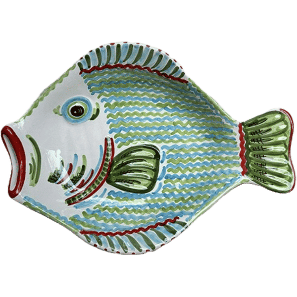 Large Green Portofino Fish Platter