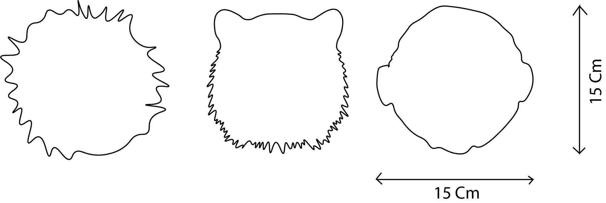 Jungle Box Set of 3 Wall Mini Mounted Plush Heads