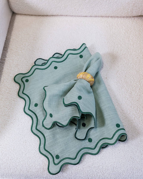 Óbidos Placemat, Green on Green