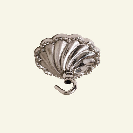Shell Brass Ceiling Rose (Chrome)