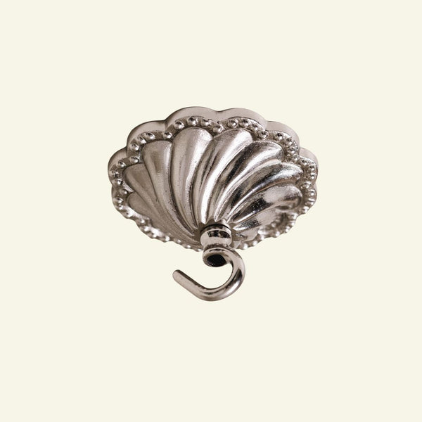Shell Brass Ceiling Rose (Chrome)
