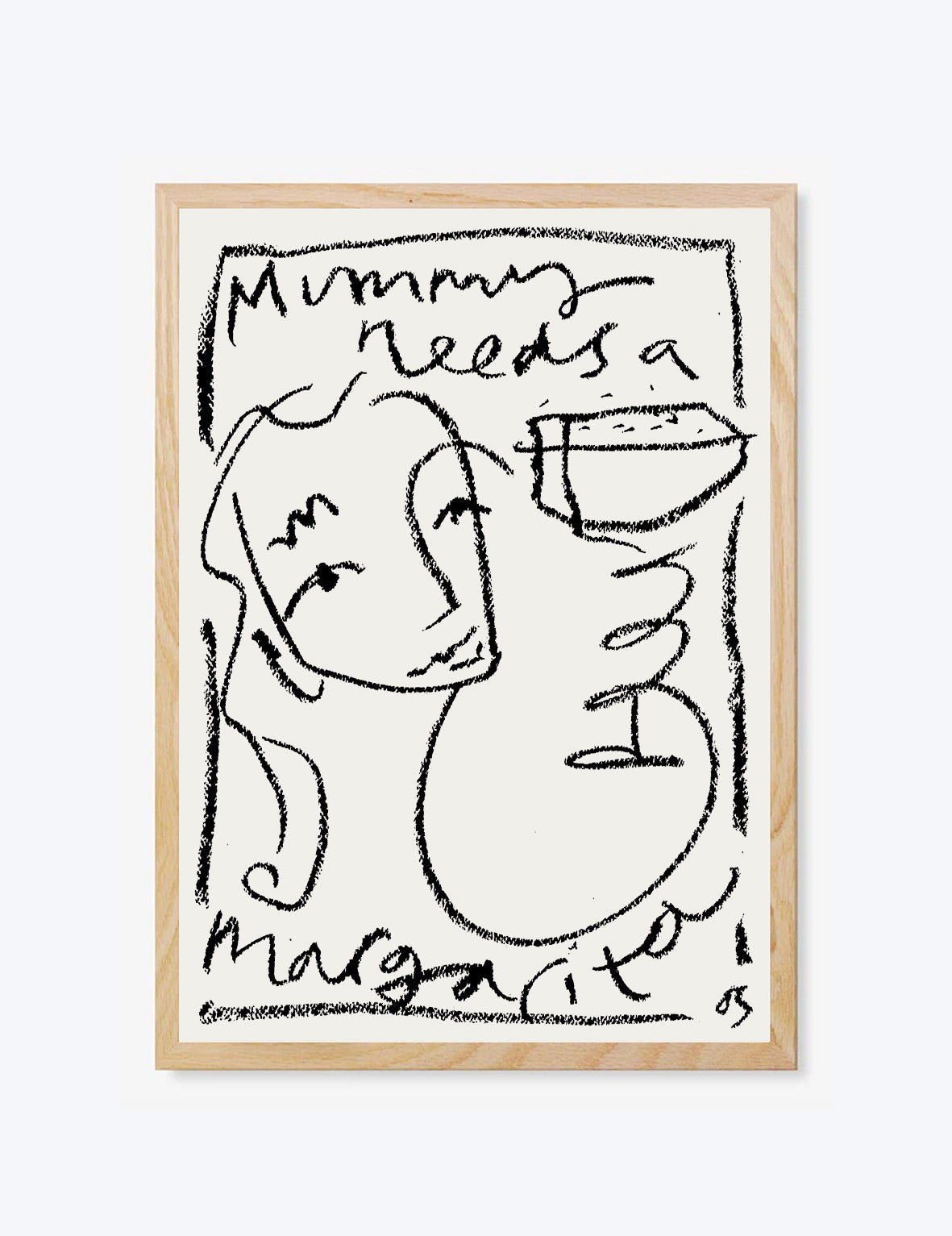 Mummy Needs A Margarita Print