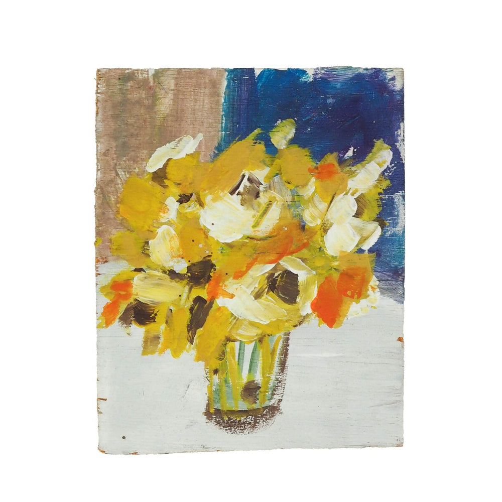 Oil on Board Floral Painting