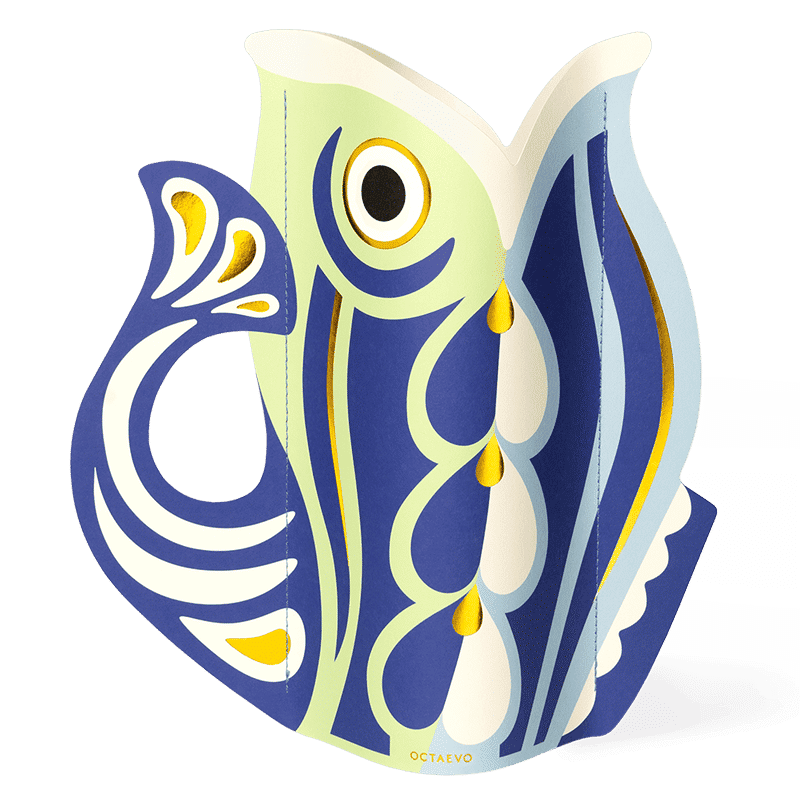 Fish Paper Vase