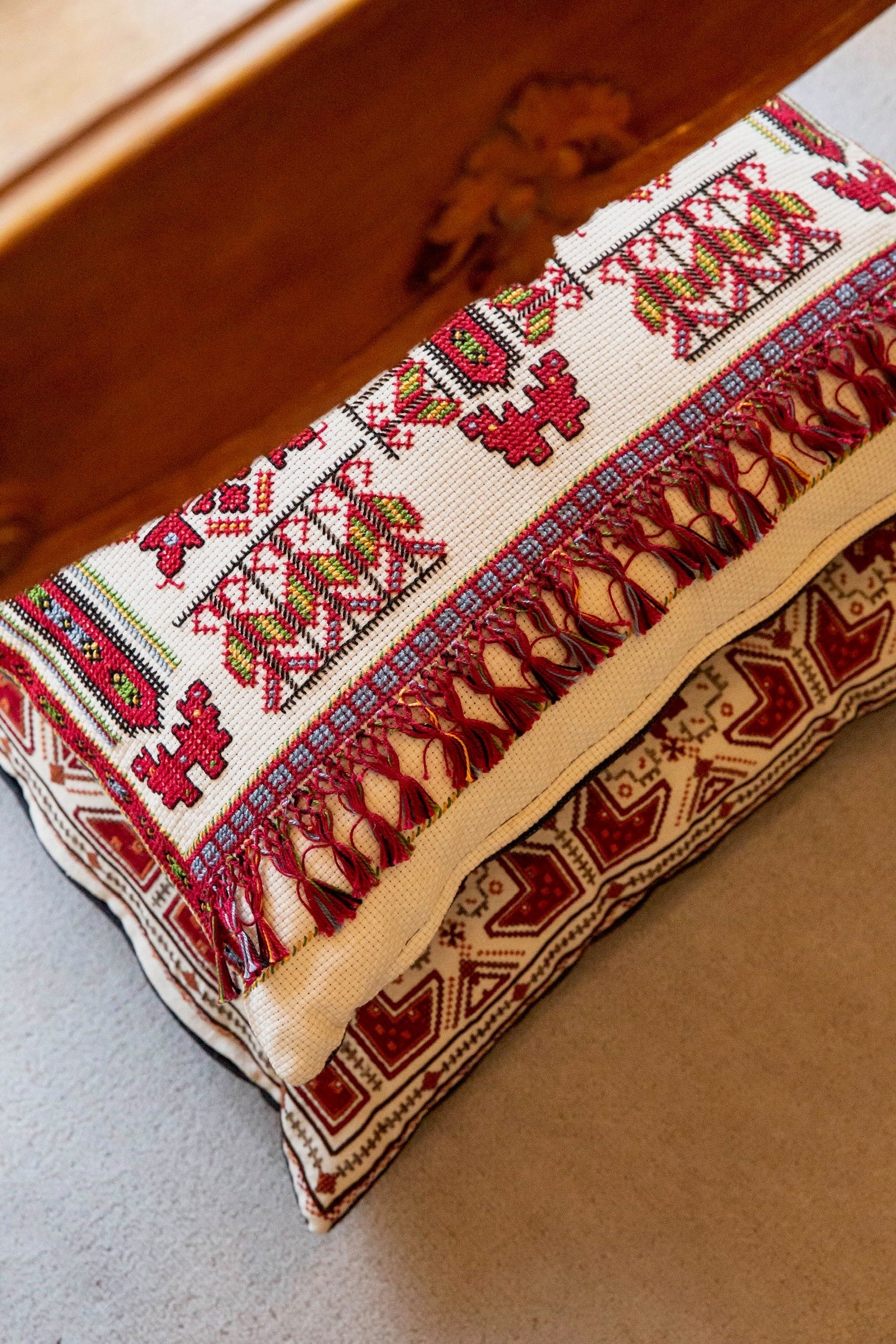 The Evia Vintage Pillow