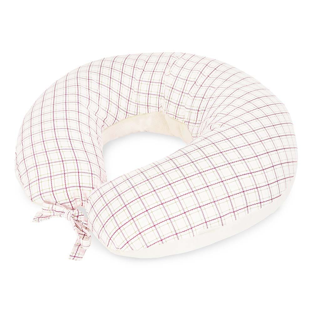 Nursing Pillow - Pink Check