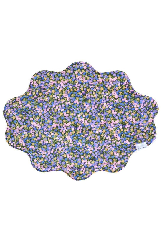 Reversible Wavy Placemat made with Liberty Fabric WILTSHIRE STAR & CAPEL