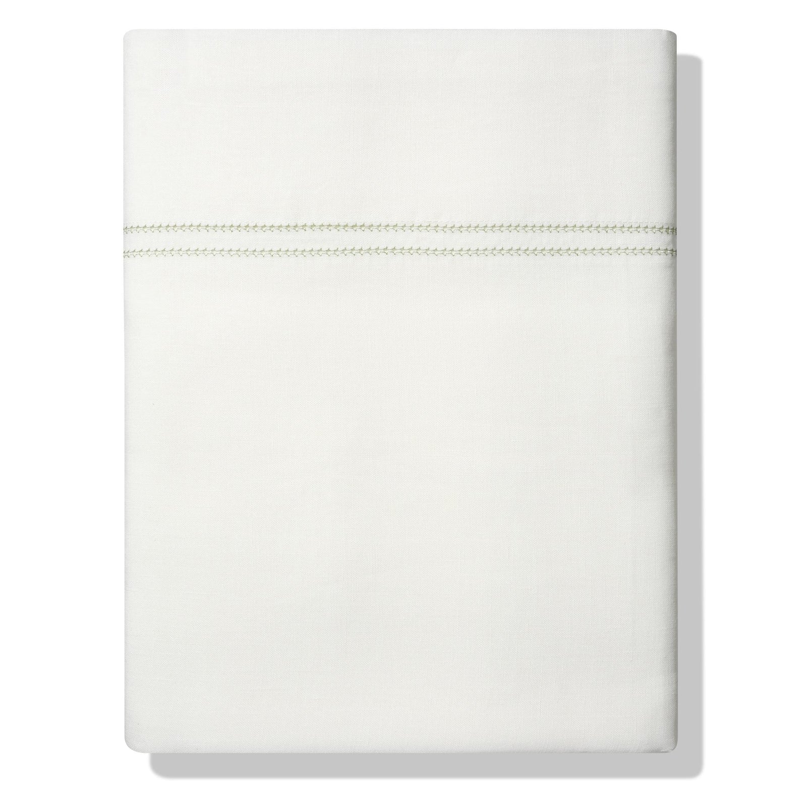 Top Sheet Hemstitch Botanical Green