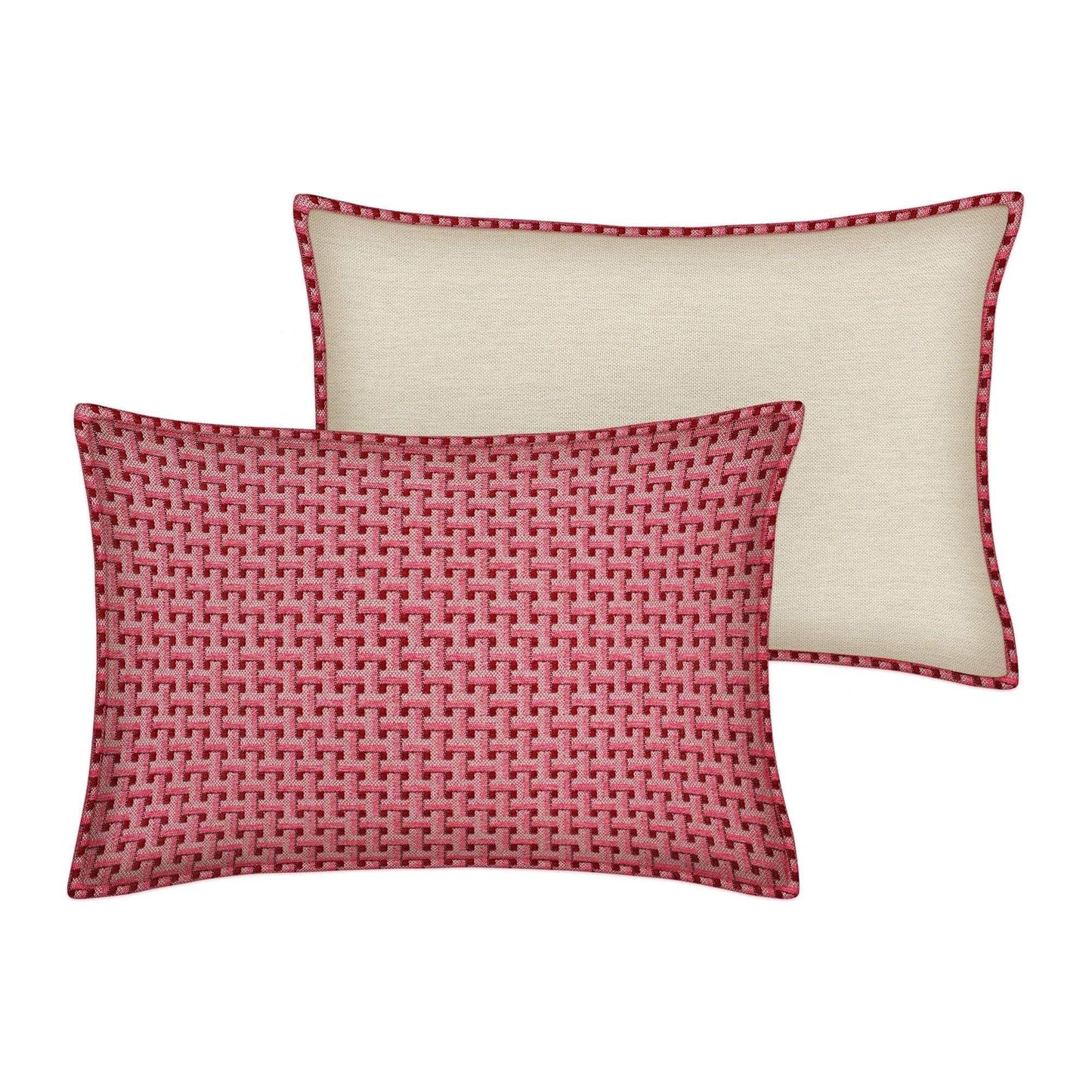 Cushion Janis Bordeaux & Pink
