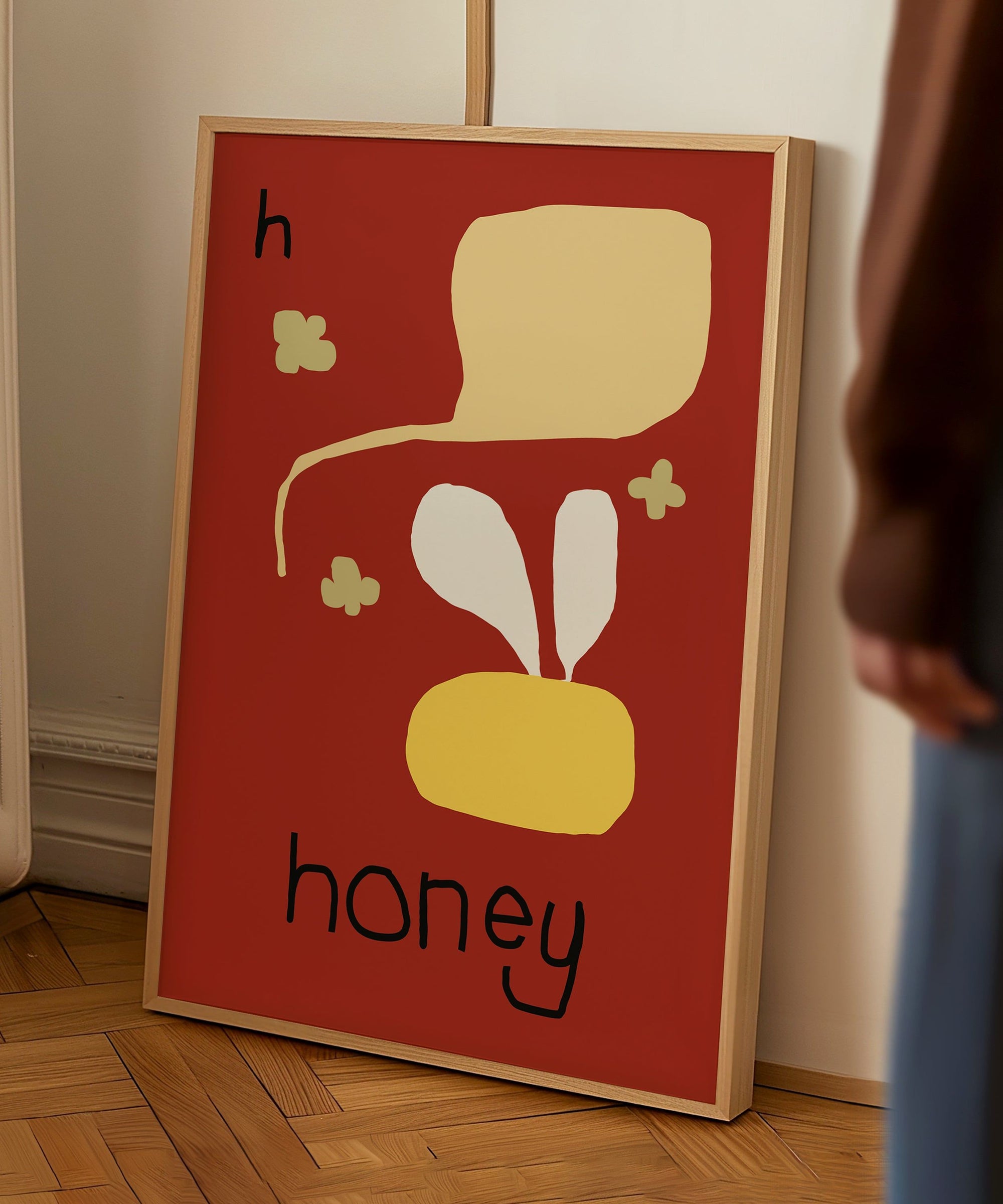 H for Honey Art Print