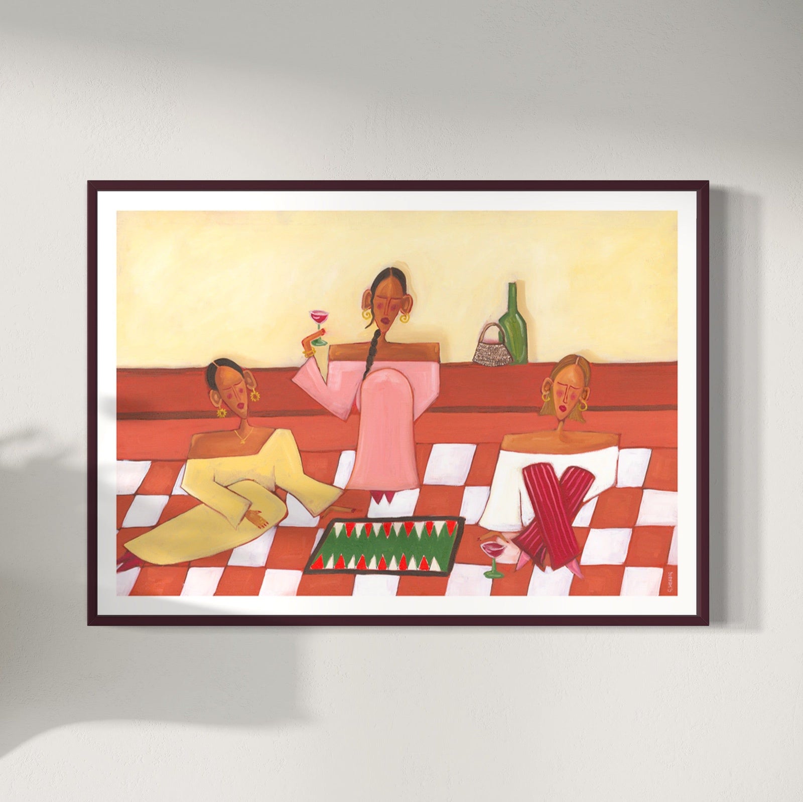 Backgammon Tournament Art Print