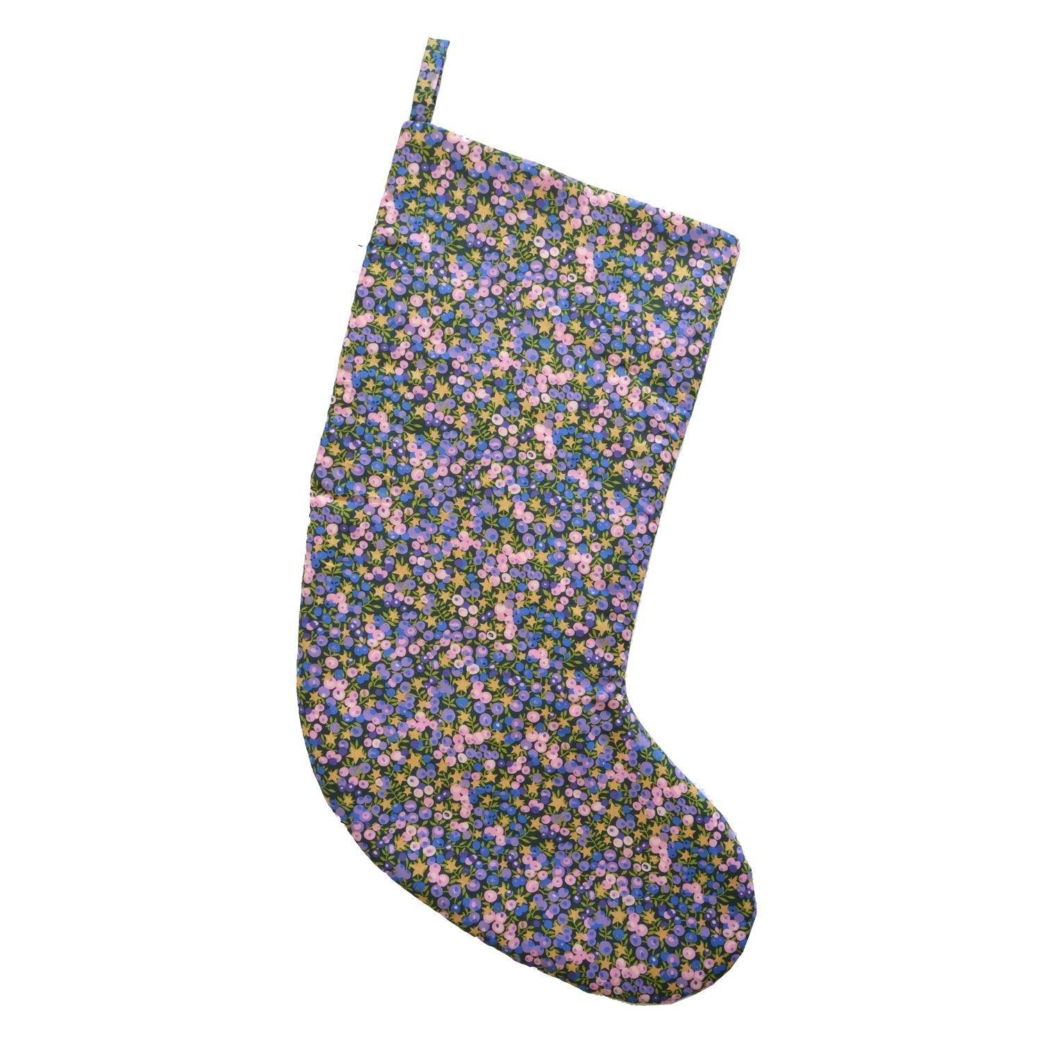 Christmas Stocking made with Liberty Fabric WILTSHIRE STAR