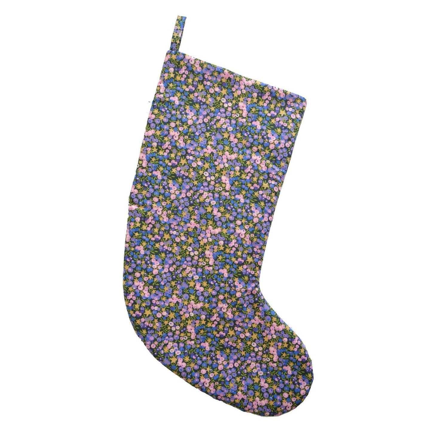 Christmas Stocking made with Liberty Fabric WILTSHIRE STAR