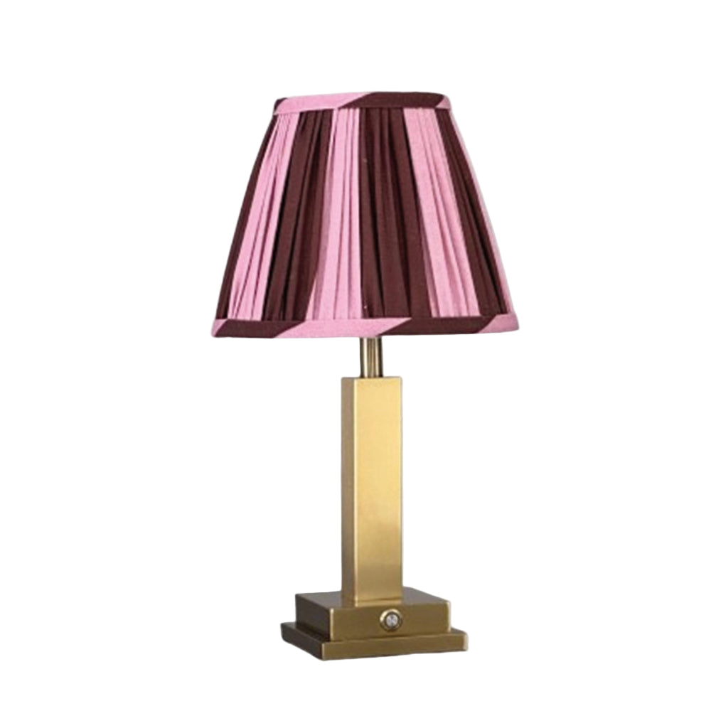 Philia Table Lamp Pink/Brown Stripes