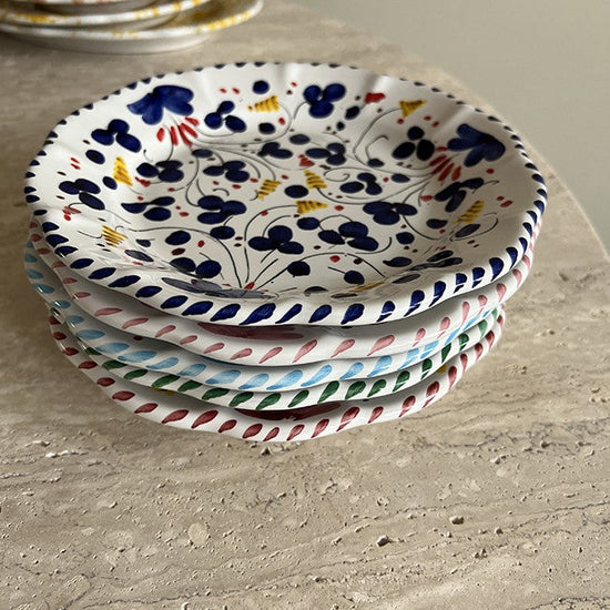 Deruta Plate 16 cm Bordeaux