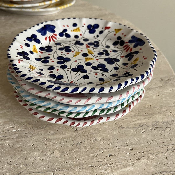 Deruta Plate 16 cm Bordeaux