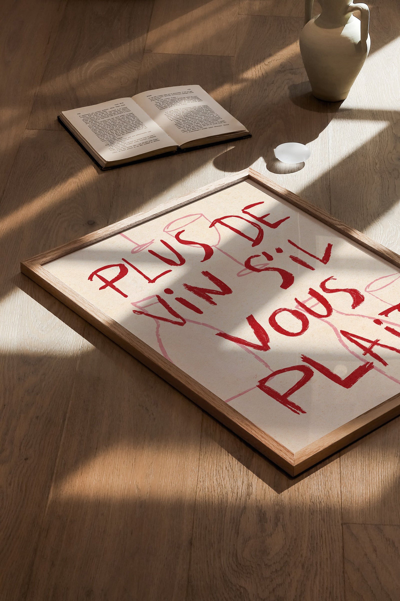 More Wine Please French Print