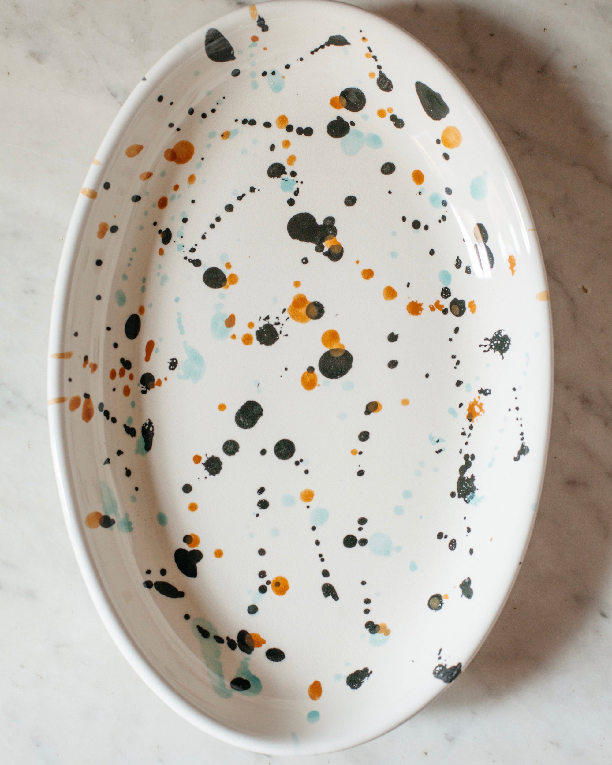Emiko Davies 3 piece Splatterware Platter Set
