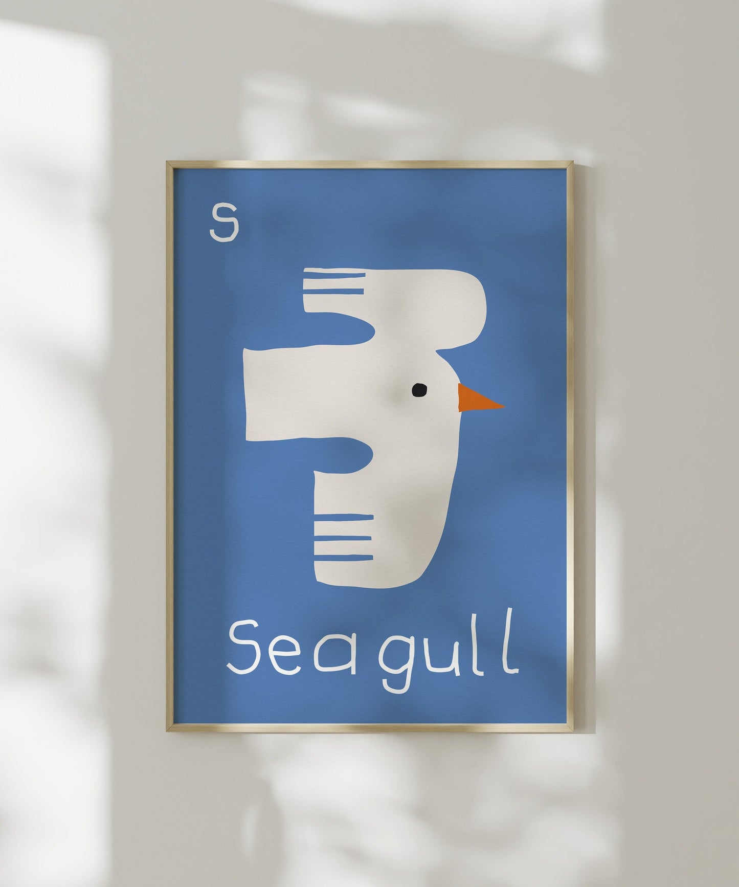 S for Seagull Print