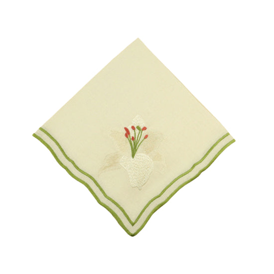 Lily Embroidered Napkin