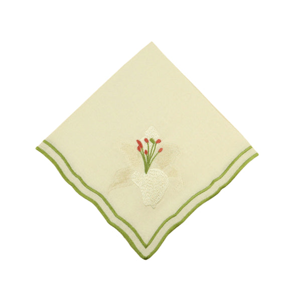 Lily Embroidered Napkin
