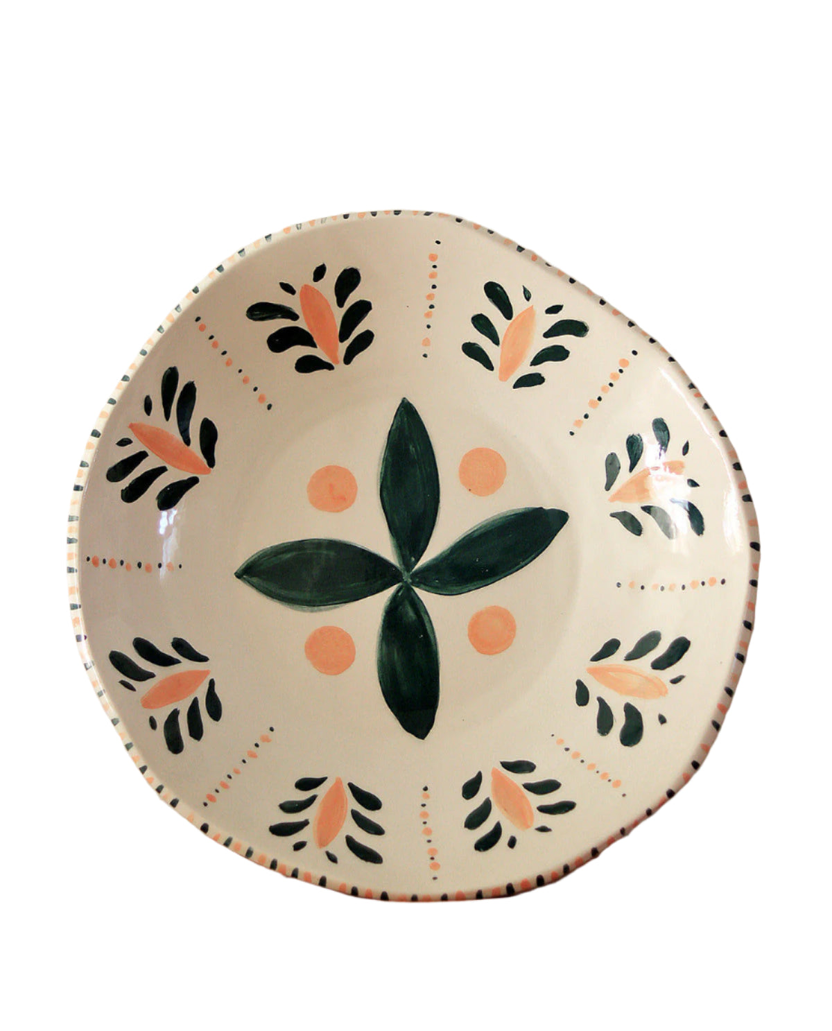 Grecian Leaf Handcrafted Serving Platter 01
